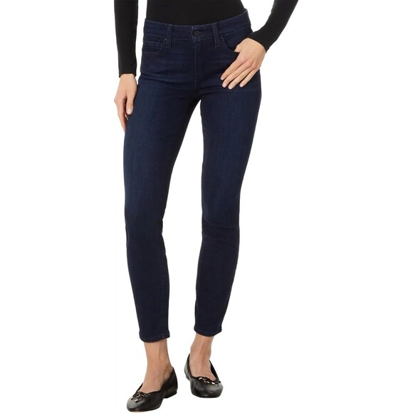 Paige Verdugo Ankle Skinny Jeans Dark Wash Denim Comfort Stretch Size 29 - Picture 1 of 16